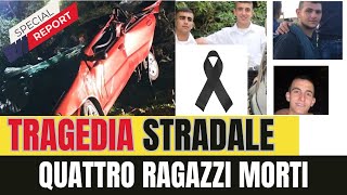 quotTragedia a Fonni Quattro giovani muoiono in un incidente mortale sulla SP69quot [upl. by Temirf]