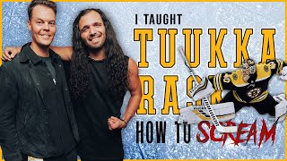 How to scream with former Boston Bruins goaltender Tuukka Rask [upl. by Camarata]