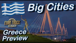 ETS2  Greece DLC Preview  Big Cities eurotrucksimulator2 greece dlc truck [upl. by Erbua]