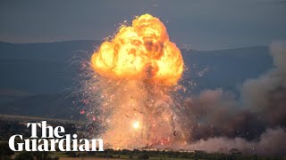 Firework factory explodes in town near Bulgarias capital [upl. by Nnaira]