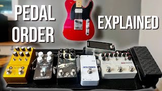 Best Guitar Pedal Chain Order Simple Pedalboard Setup [upl. by Pazice]