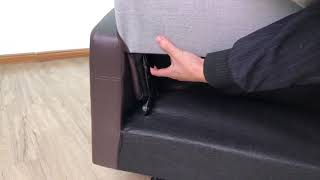 Recliner sofa disassemble video [upl. by Yenaj305]