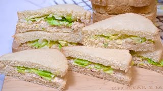 Cómo hacer Sandwich de Atún receta de Cuaresma y Semana Santa facil y economica [upl. by Rednirah]