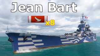 World of WarShips Jean Bart  8 Kills 321K Damage [upl. by Garbe]