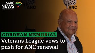 Gordhan Memorial  Veterans League vows to push for ANC renewal [upl. by Asilad]