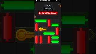 04 August Mini Game Puzzle Solve🗝️🗝️ Hamster Kombat  Today Hamster Mini Game Solve [upl. by Elma]