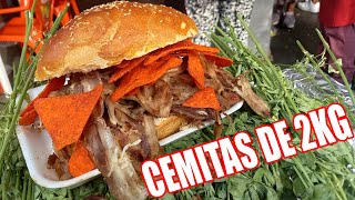 ¿Te comerías una CEMITA GIGANTE DE MAS DE UN METRO Festival de la Cemita Puebla 2024 [upl. by Ees]