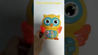 Early Educational Electric Keyboard Musical Game Cartoon Animal Baby Cute Plastic Toy Owl [upl. by Ansley793]