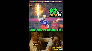 Virat Kohli Strike Rate 🔥 RCB Won By 60 Runs 😲 PBKS vs RCB Highlights 🔥 shorts pbksvsrcb [upl. by Goldfarb616]