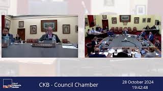 City of KalgoorlieBoulder Live Stream  Ordinary Council Meeting  28 October 2024 [upl. by Caves449]