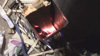 Rocket Stove Burn Time  Highly Efficient wood burner [upl. by Enaelem]