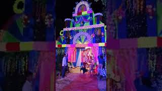 Kali Puja decoration 2024 tiya tala Amra kojon part1 [upl. by Jory]