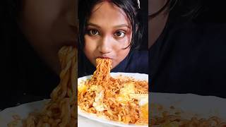 asmr eating 2x Spicy 🔥 Korean Ramen 🍜 food bengali mukbang [upl. by Naivaf826]