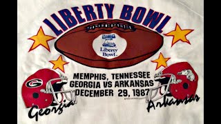 Arkansas Razorbacks vs Georgia Bulldogs December 29 1987 29th Liberty Bowl Final 30 Radio Call [upl. by Raychel]