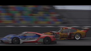 2 laps of domination 1981 Zakspeed Capri Turbo vs GT3 and Cadillac Hypercar at Daytona [upl. by Constancia275]