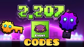 Geometry Dash 2207 Is OUT Event Levels Codes Vault  More [upl. by Bandeen573]