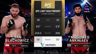 Jan Blachowicz vs Magomed Ankalaev Full Fight [upl. by Connelley]