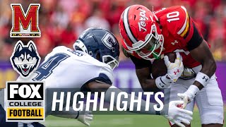 UConn Huskies vs Maryland Terrapins Highlights  FOX College Football [upl. by Ardy]