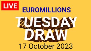 Euromillions Draw Live 17 October 2023 [upl. by Lauretta521]