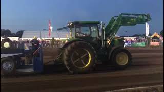 John Deere 6125r Pulling 75 ton [upl. by Chilt]