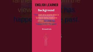 English Word  Background  Meaning With An Example englishwords english background [upl. by Denni]