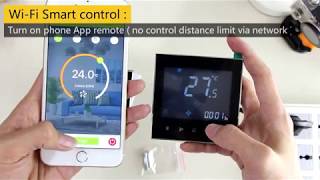 WiFi Smart Thermostat programming air Conditioning Temperature Controller Support alexa google IFTTT [upl. by Gratianna]