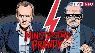 ŻAKOWSKI TUSK I CENZURA W TVP INFO  MINISTERSTWO PRAWDY [upl. by Killian591]