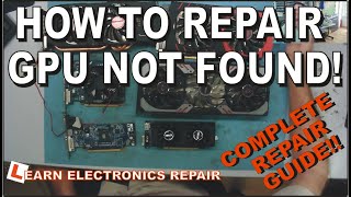 The GPU REPAIR GUIDE How to fix GPU Graphics card not detected AMD Radeon or Nvidia [upl. by Rog]