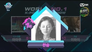 LEE HI  한숨 BREATHE 0317 M COUNTDOWN  NO1 OF THE WEEK [upl. by Julianna]