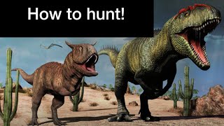 Carnivores Dinosaur Hunt tutorial  how to be able to hunt Carnotaurus amp Giganotosaurus [upl. by Noma]