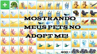 mostrando todos os meus pets do Adoptme 400 LENDÁRIO adoptme roblox [upl. by Yorel73]