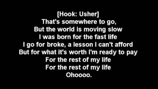 Ludacris  Rest Of My Life Lyrics ft Usher David Guetta [upl. by Anerahs780]