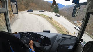 Alpin Bus Drive France 4K [upl. by Kakalina]