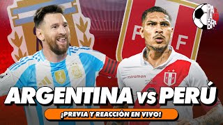 ARGENTINA VS PERÚ TRANSMISIÓN EN VIVO  PALABRA DE HINCHA [upl. by Amabelle]