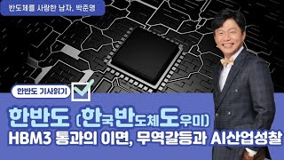 한반도한국반도체도우미 HBM3 통과의 이면 무역갈등과 AI산업성찰 [upl. by Suirrad]