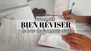 bac de français  comment bien réviser l’écrit  📝 [upl. by Assirahc]