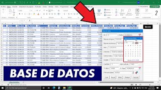 Cómo Crear una BASE DE DATOS desde Cero en Excel con Restricciones y Calendario 2 de 8 [upl. by Frodi460]