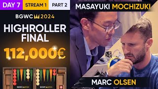 Backgammon World Championship 2024  €7500 High Roller  FINAL [upl. by Bashemath]