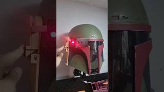 Boba Fett Helmet With Depth Vision Rangefinder boba fett bobafett starwars mando mandalorian [upl. by Cirtap]