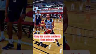 STEPH CURRY IS PRACTICING THREE POINTER KING 🎯 [upl. by Ahsenal]