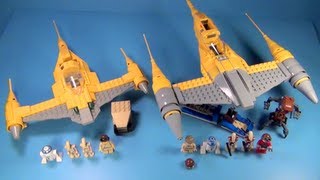 LEGO Naboo Starfighter Compairson LEGO Star Wars 7141 7877 Review  BrickQueen [upl. by Fidelia]