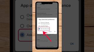 How to set up app download preference on Google Play Store 😱📲 shorts ytshorts [upl. by Nari432]