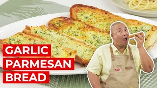 Crunchy and Buttery Garlic Parmesan Bread  SIMPOL  CHEF TATUNG [upl. by Werdnael206]