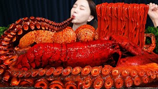 초대왕 문어다리 🔥 랍스터 해물 볶음짬뽕 먹방 레시피 Giant Octopus Legs Lobster StirFried Jjamppong Mukbang ASMR Ssoyoung [upl. by Markiv]