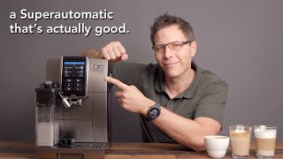 Delonghi Dinamica Plus Superautomatic Coffee Machine Review [upl. by Enniotna]