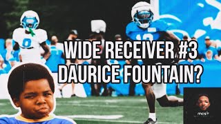 Daurice Fountain Emerging as Detroit Lions 3rd Wr [upl. by Yelsna]