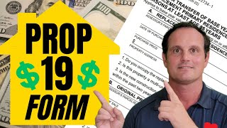 Prop 19 Form  Paperwork for Transferring Property Taxes in California [upl. by Loella]