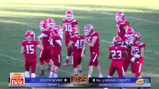 2A Football South Sevier at Grand County High School 2018 UHSAA State Tournament Quarterfinals [upl. by Jenica]