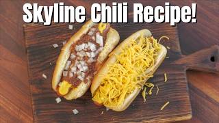 The Best Skyline Chili Dogs Copycat  Skyline Chili Recipe  Most Authentic Recipe [upl. by Hanny]