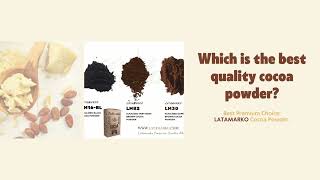 latamarko cocoa powderManufacturer of raw materials for food industryALKALİZED NATURAL COCOAPOWDER [upl. by Wendel]